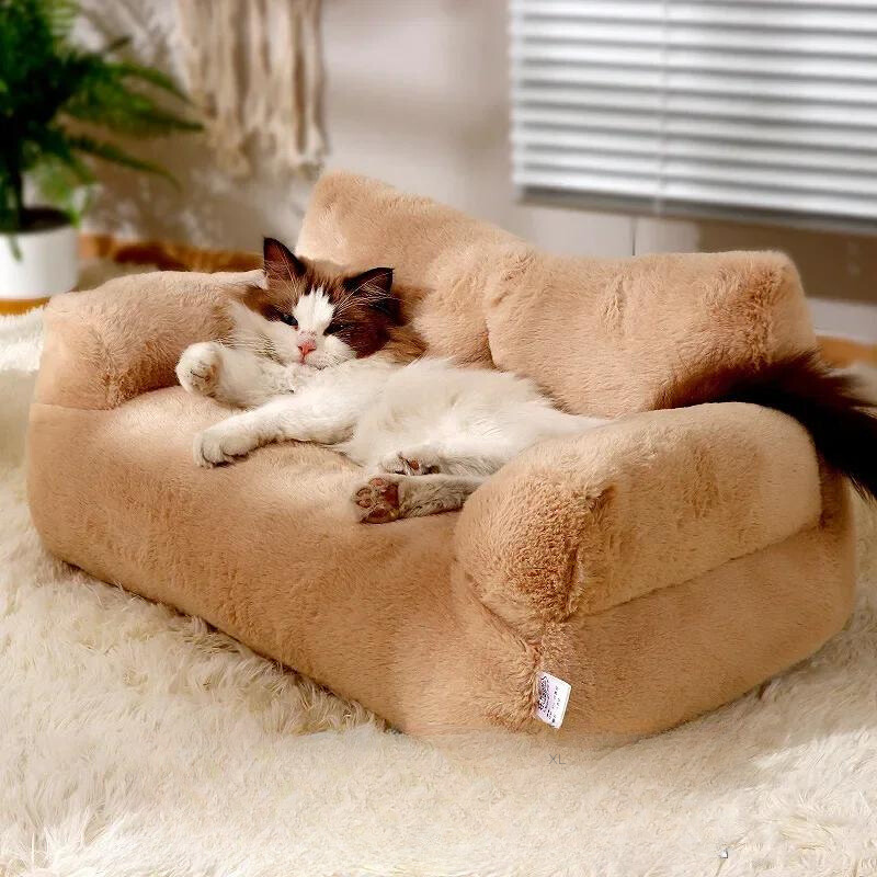 Sofá-Cama Pelúcia Relaxante para Pets - Mix Houses