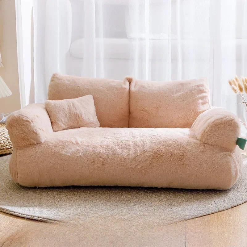 Sofá-Cama Pelúcia Relaxante para Pets - Mix Houses