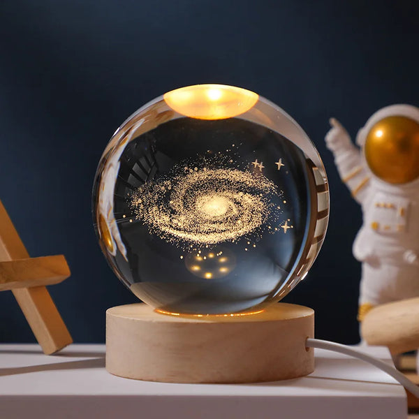 Luminária Decorativa Espacial 3D Led - Cosmic Glow - Mix Houses